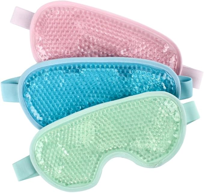 Adjustable Gel Eye Mask for Hot & Cold Therapy – Cooling & Heated Eye Pack for Puffy Eyes, Dry Eyes, Headache Relief & Relaxation, Green (Pack of 2)