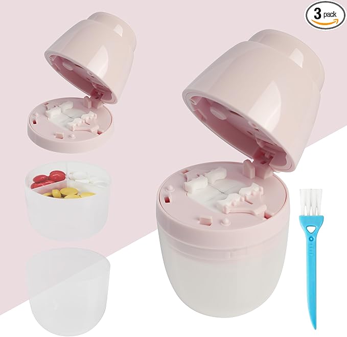 Multi-Function Pill Cutter, 1/2 and 1/4 Pill Splitter for Small and Tiny Pills,Portable and Adjustable Cutter,Storage Case