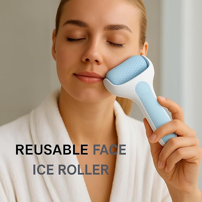 Ice Roller for Face Women with Caryy Case Long Lasting Cold, Effective Reducing Puffiness Under Eyes and Cheeks, Soothing, Ease of Use