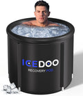 Ice Bath Tub with Cover for Athletes XL Portable Cold Plunge Tub - 119 Gal Capacity Athletes Foldable Multi-Layered Ice Bath for Home, Gym & Outdoor