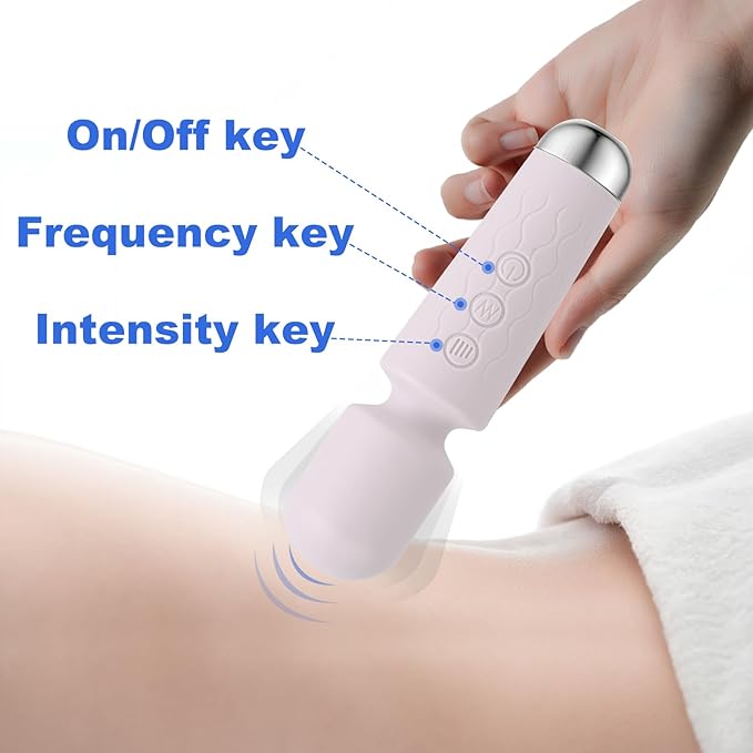 Personal Massager, Micro Wireless Massager, Small & Powerful, Waterproof Portable, Suitable for Relieving Neck, Leg and Shoulder Pain, Purple