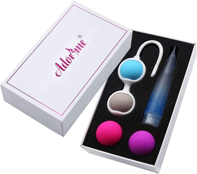 Adorime kegel Exercise Products Balls for Women - Pelvic Floor Strengthening Exercises Device Women Kegel Ball Weighted Exercise Kit for Beginner Tightening Training System (4-Piece Set)