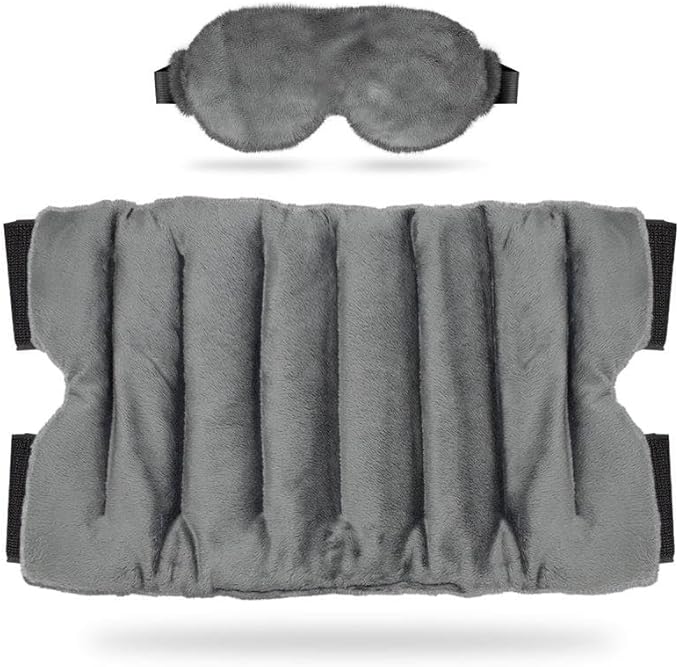 Hot & Cold Therapy Wrap with Eye Mask – Reusable Microwavable Heating Pad & Freezable Ice Pack for Dry Eyes, Back, Neck, Shoulder, Waist & Joint Pain Relief