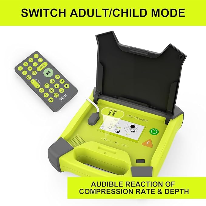 AED Trainer, XFT AED Training Kit CPR Equipment Training Device Automatic External Defibrillator Simulator, AED Trainer Professional for First Aid Trainee Beginner 2024 New Version(XFT-120GA)