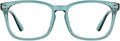 TIJN Blue Light Blocking Glasses for Women Men Clear Frame Square Nerd Eyeglasses Anti Blue Ray Computer Screen Glasses