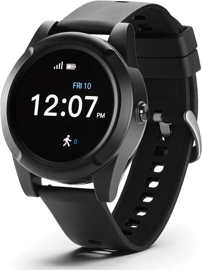 Home & WELLNESS co. SENIOR SAFETY SYSTEM Stride Medical Alert Watch- Assistance Device with GPS Tracking, Emergency Call Button, AT&T Network, Stylish Design