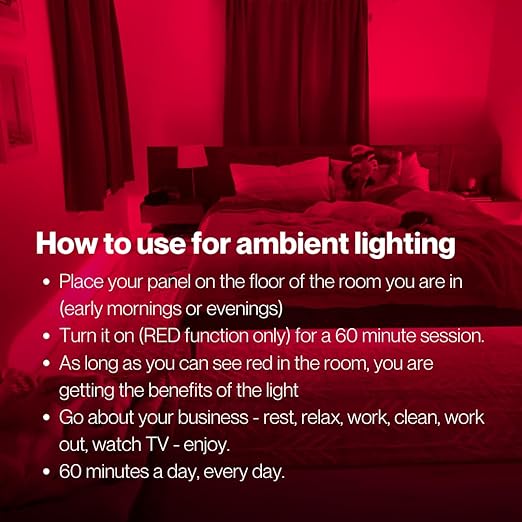 Fringe Red Light Panel, Has Both Red Light 660nm and Infrared Lights 850nm, 360 LED, Sports Recovery (Therapy Panel 189W) Ideal for Pain Relief, Sleep and Energy Recovery