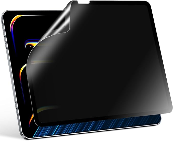 PYS Privacy Screen Protector for iPad Pro 13 Inch M4 2024, Nano Detachable 30-Degree Privacy Filter, Reusable & Removable, Matte Finish Anti-Glare, Anti-Scratch, Easy Installation