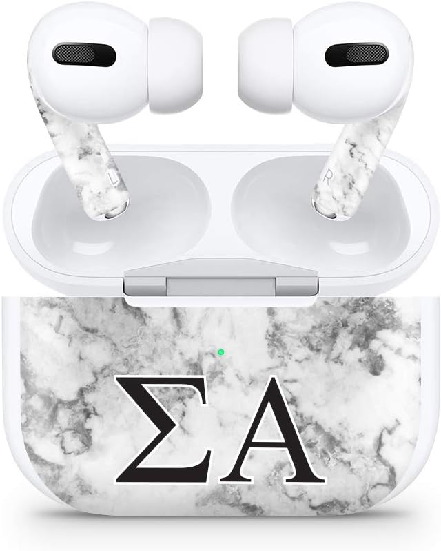 Apple AirPod Pro Skin 3M Custom Vinyl Wraps Decal Sticker Stylish Covers for Protection & Customization for 2019 Model A2190 - Sigma Alpha