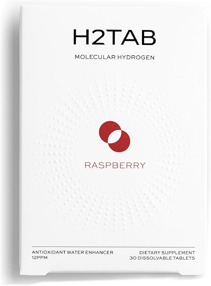 Molecular H2TAB Hydrogen Water Tablets with Magnesium -12 PPM Hydrogen Tablets for Drinking Water -Rich in Antioxidants, Supports Cellular Health, Recovery & Cognitive Function (30 Counts, Raspberry)