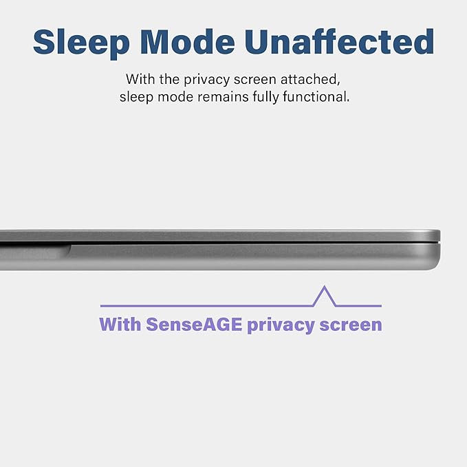 SenseAGE Magnetic Privacy Screen Filter For MacBook Pro 14 Inch (2021-2025, M1, M2, M3, M4, M5, Pro, Max), Removable Privacy Screen Protector, Anti Glare Blue Light, Compatible with MacBook Pro 14 inch
