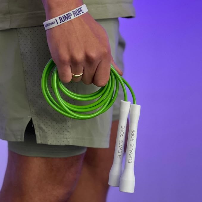 Elevate Rope Professional Beaded Jump Rope - 3m Adjustable, Quality Beads & Poly Cord - For Freestyle, Cardio & Tricks - All Levels & Indoor/Outdoor Use