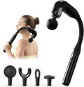 Massage Gun with Extended Handle, 10MM Massage Gun Deep Tissue, Electric Neck and Back Massager with 5 Speeds, 3 Modes for Home, Athletes