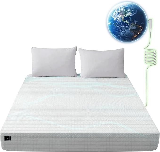 Grounding Sheets California King,12% Pure Silver,Grounded Bed Sheet,Grounding Fitted Sheet with Deep Pockets,Improved Sleep,Earth Connecting Bedding (Beige,California King)