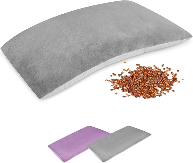 SuzziPad Microwave Heating Pad for Reduce Discomfort Washable Cover, 7x12 Multipurpose Heated Pads Microwavable for Shoulder, Belly, Elbow, Knee, Moist Heat Pack, Sore Muscle, Soothing Fatigue, Grey