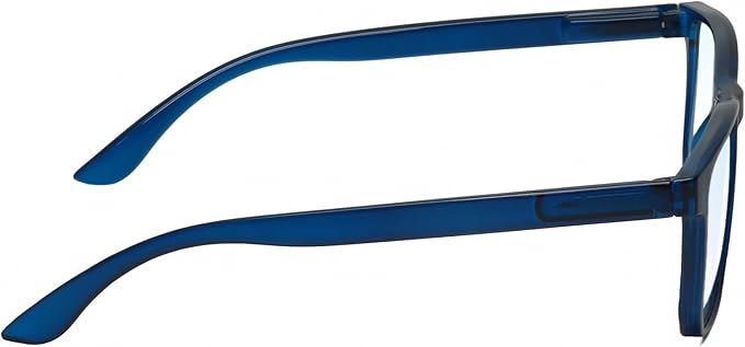Calabria R861 Rectangular Blue Light Blocking Reading Glasses Men Women Trendy Eyeglass Work Gaming Computer Readers w/Case