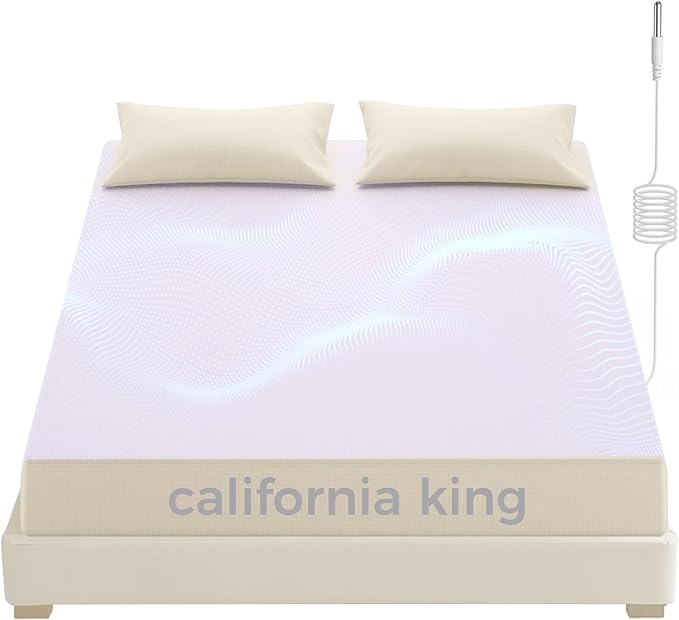 Grounding Fitted Sheets, Earthing Bed Sheets, 95% Organic Cotton + 5% Pure Silver Fiber, Grounded Sheets with Grounding Cord, Conductive Grounding Cover for Better Sleep (Beige, California King)