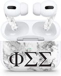 Apple AirPod Pro Skin 3M Custom Vinyl Wraps Decal Sticker Stylish Covers for Protection & Customization for 2019 Model A2190 - Phi Sigma Sigma