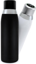 Smart Water Bottle with Automatic Reminder, LCD Temperature Display - White