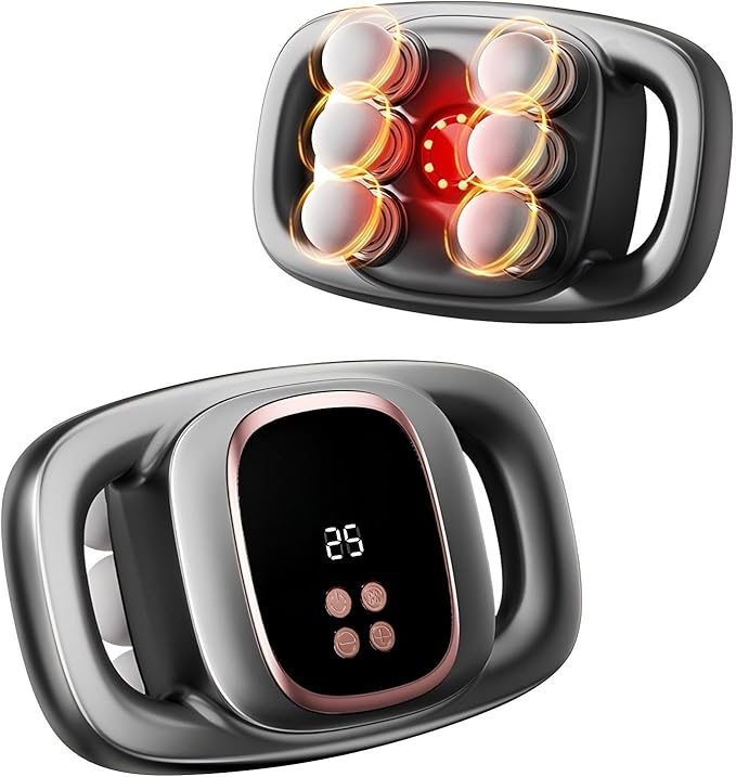 6-Head Massage Gun, Deep Tissue Back Massager, Electric Handheld Massager 2026 New Model for Back, Shoulders, Legs, Muscle Pain Relief, Ideal Gifts for Women, Men, Mom, and Dad