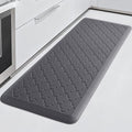 4/5 Inch Thick Anti-Fatigue Kitchen Mat Water Resistant Non-Slip Kitchen Floor Mat Ergonomic Comfort Standing Mat for Home Kitchen Office Laundry 17.3"x 47" Grey