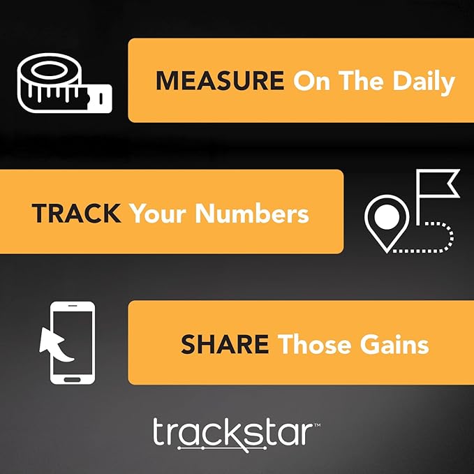 Trackstar Smart Blood Pressure Monitor | Wide-Range Upper Arm Cuff | Trackstar Monitoring App | Bluetooth iOS & Android Compatible | Measure, Track, and Share Results