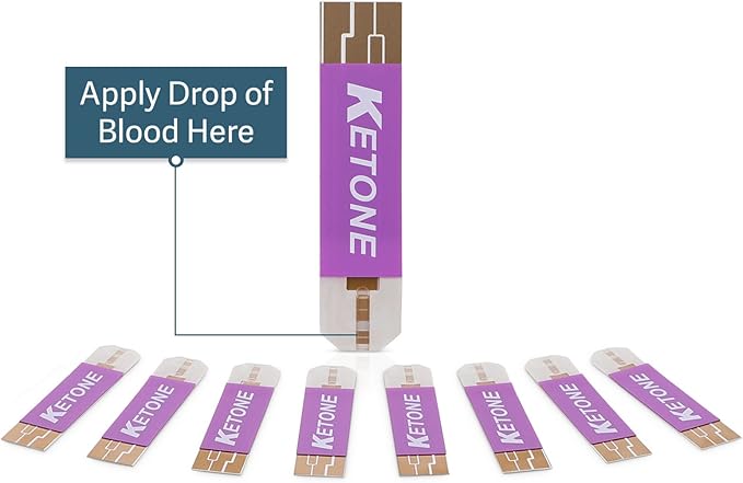 Box of 10 Ketone Test Strips to Use with Our MD6 Blood Monitoring System | Stay in Ketosis and Get The Best Results with Accurate Keto Counts While Following The Ketogenic Diet …