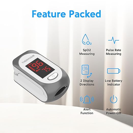 Fingertip Pulse Oximeter SPA30, Blood Oxygen Saturation Monitor, Fast SpO2 Reading Oxygen Meter with Clear OLED Screen