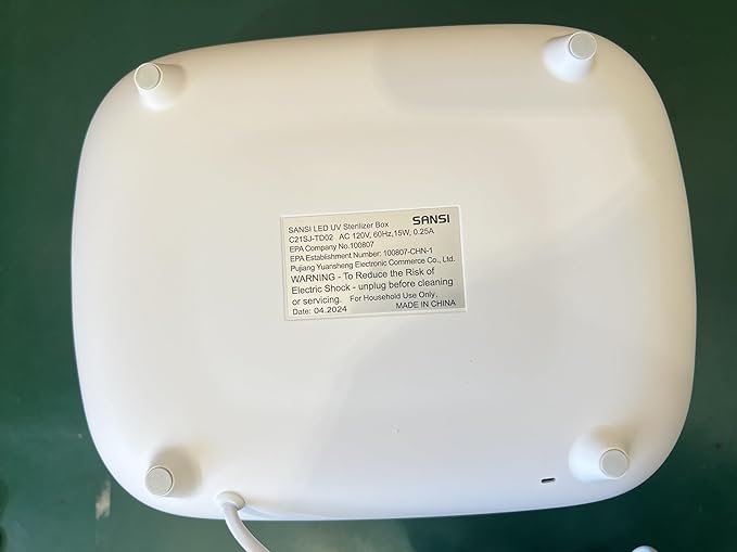 SANSI UV Light Sanitizer Box with 360° UVC Chips, Sanitizes in 5 Minutes 5.1L Large Capacity Sanitizer for Baby & The Whole Family (15W)