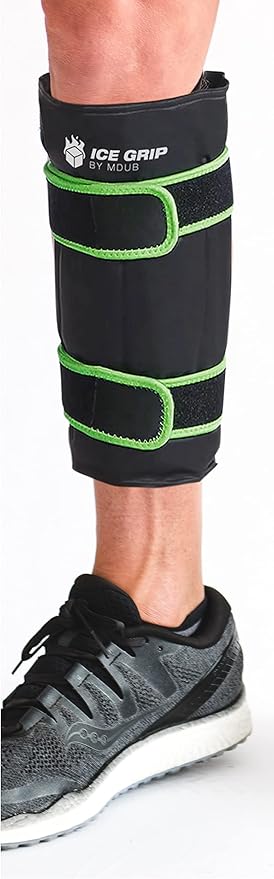 Shin Hot & Cold Ice Wrap Post Surgery Compression Reusable Gel Pack for Injury Flexible for Inflamation, Leg, ACL, MCL, Knee, Calf, Elbow, Ankle, Arm, Foot, Wrist Recovery Relief Therapy