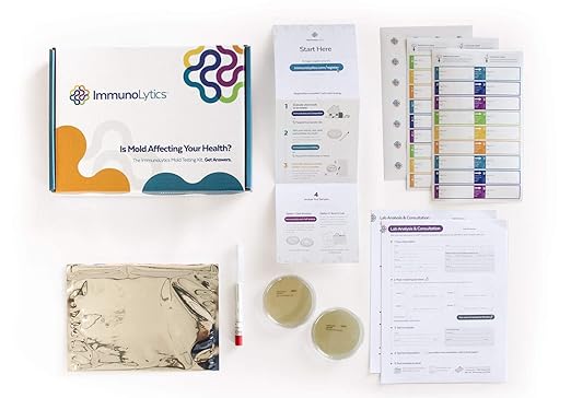 Mold Test Kit for Home - Professional Lab Analysis and Expert Consultation Included- Protect Your Home & Family (2 Room/Plate)