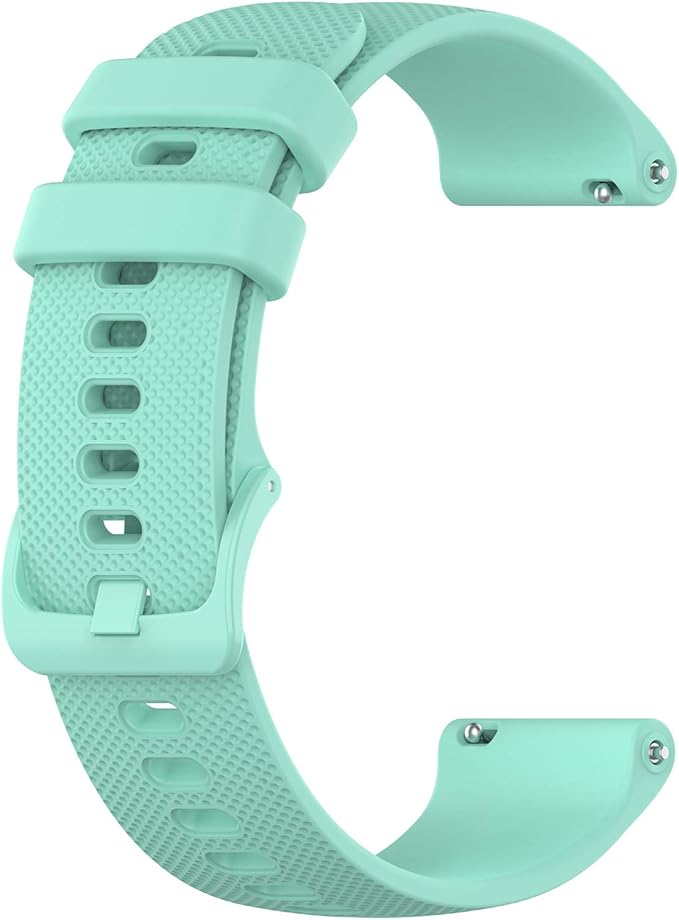 Compatible with Garmin Venu Sq Bands for Women Men, 20mm Quick Release Silicone Replacement Band Wristbands Straps Bracelet Fit for Garmin Vivoactive 3 Music, Forerunner 245 645 (Mint)