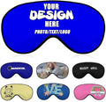 Personalized Eye Mask for Sleep, Custom Eye Masks for Adult Children Soft Breathable Lightweight, Design Your Own Sleep Masks Effectively Blocking Light,#Blue