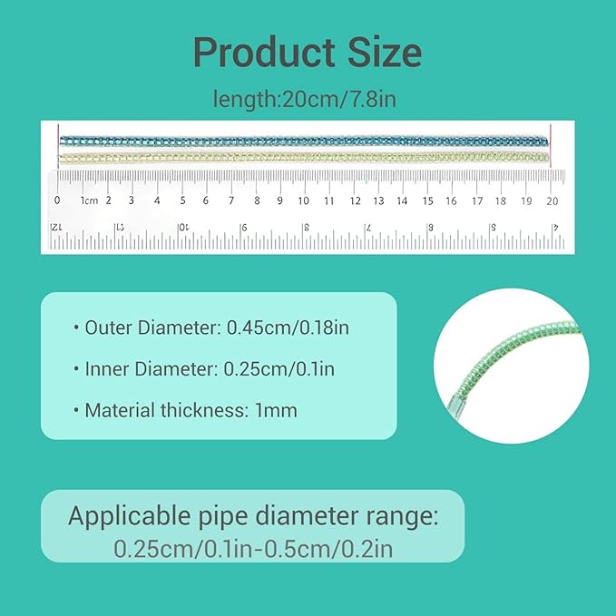 12 Pcs Oxygen Tubing Support Crimp Straightener,Oxygen Tubing Accessories,Oxygen Tube Jacket,Oxygen Tube Support for Oxygen Hose Nasal Cannula, Green