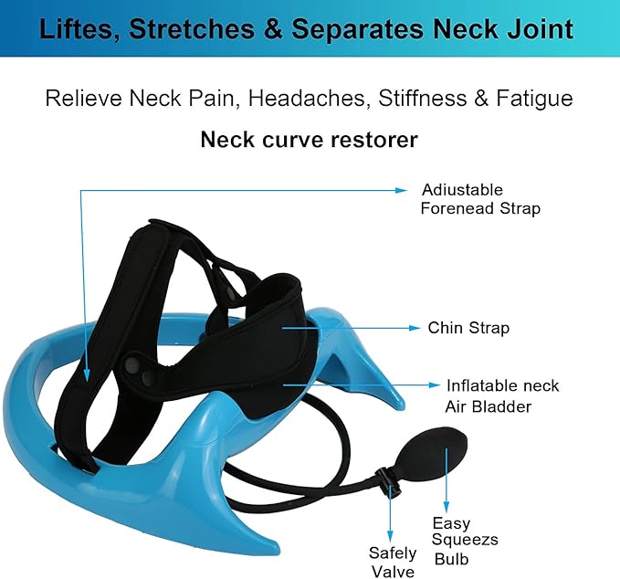 ECOGUN Posture Neck Exercising Cervical Spine Hydrator Pump - Relief for Stiffness, Restores Neck Curve