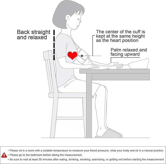 Blood Pressure Monitors, Double love Blood Pressure Machine Bp Cuff Automatic Upper Arm with 9”-17.3 inches Adjustable Automatic High Blood Pressure Cuff for Home Use 2 x 99 Sets Memory