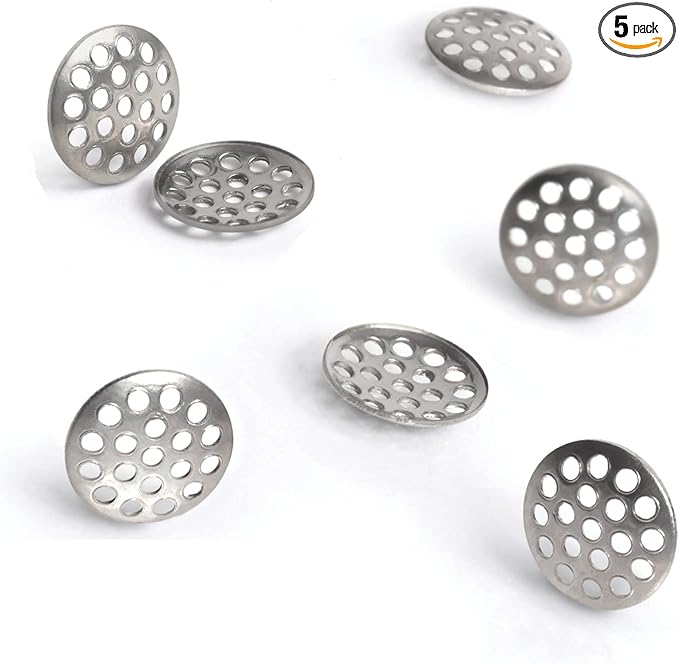 8mm (.313 Inch) Titanium Rigid Concave Filter - Utility Screens (5 Pack)