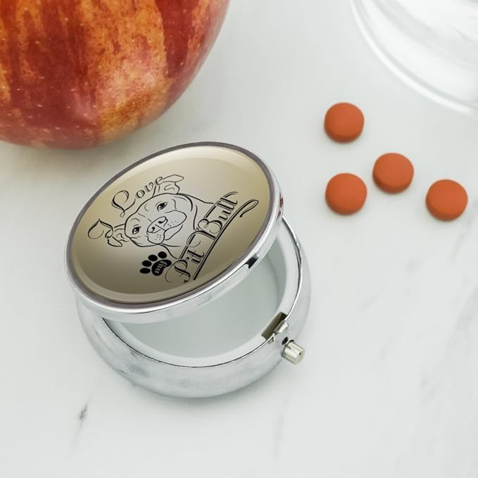 I Love My Pit Bull Pill Case Trinket Gift Box