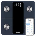 Vitafit Smart Scale for Body Weight, High Accuracy 0.1lb by Our Professional Factory Since 2001, Weight Scale App Sync 13 Body Composition with BMI, Body Fat and Muscle, 400lb, LED, Black