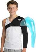 ComfiTECH Shoulder Arm Ice Pack Wrap for Pitchers & Volleyball Players, Reusable Ice Pack for Shoulder & Elbow & Arm Cooling, Adjustable Ice Arm Sleeve for Post-Training Recovery & Muscle Comfort, S