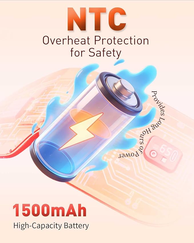 Cordless Heated Eye for Dry Eyes with 6 Timers | 35-65℃ Stepless Precision Warm Eye Compress 1500mAh | Washable Heating pad for Eye Care,Gray
