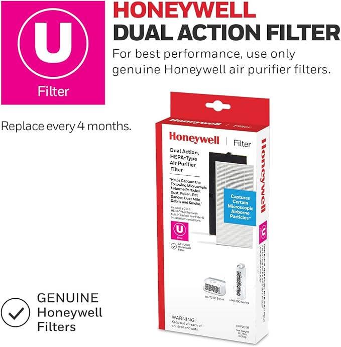 Honeywell Hepaclean Tabletop 13' x 13' Room Air Purifier