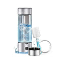 Portable Hydrogen Water Bottle 460ml Hydrogen Generator with Rechargeable Base, SPE/PEM Ionizer Tech for High Hydrogen Concentration, Fast Electrolysis in 3 Mins for Travel, Office, Fitness
