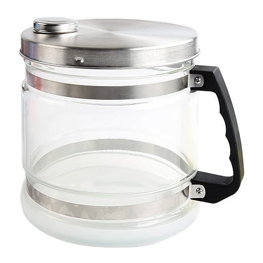 1 Gallon/ 4l Glass Water Bottle Carafe for Distiller,Replacement Distilled Water Jug Compatible with Counter Top Water Distiller Filter