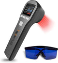 Red Light Therapy Device - 4x808nm+16x650nm Near Infrared Light Therapy for Joint Muscle Pain Relief, Handheld Infrared Therapy for Body, Knee, Shoulder, Back, Dog, Cat, Black