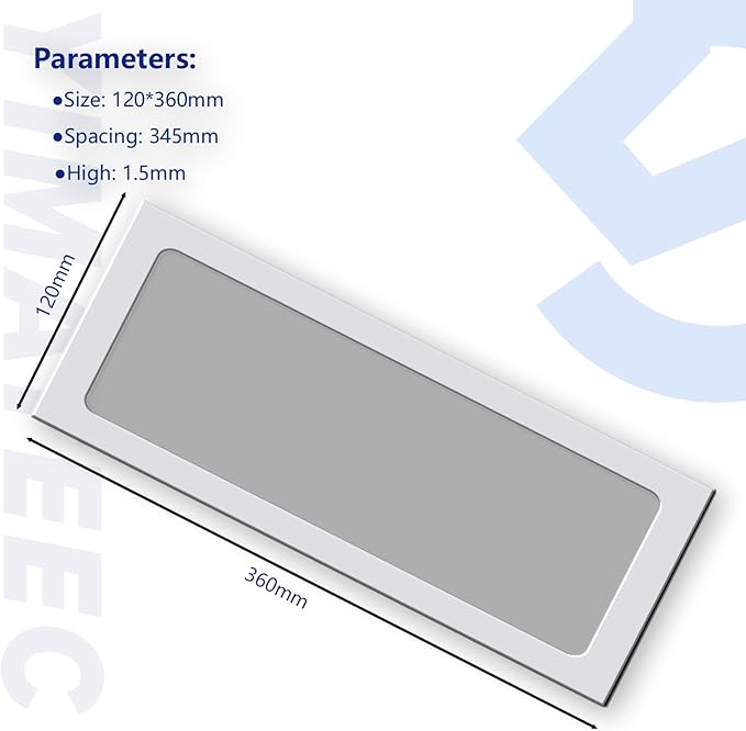 Dust Filter PC 360mm for Computer Cooler/PSU/Routers Nylon 80 Mesh, Magnetic Dust Filter PC Dust Cover Mesh Dustproof Computer Fan Filter Grills (Nylon, 120x360mm, 2pcs, White)
