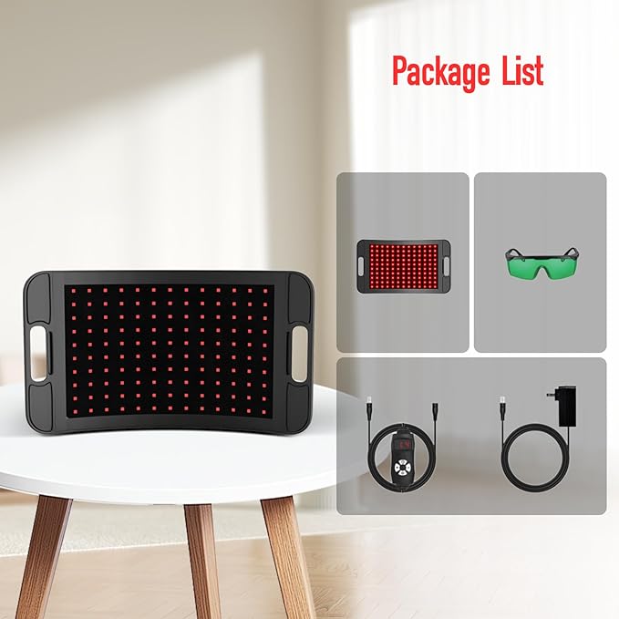 Infrared Light Therapy Pad for Body Pain NIR Deep Therapy for Back Knee Hands Feet Relief Portable 660nm 850nm Home Heating Light Therapy，Best Gift for Christmas Gift(No Stand)