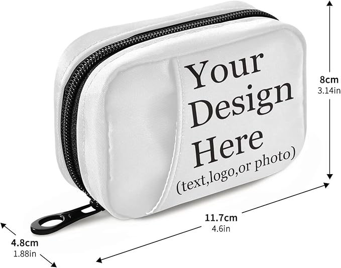 Personalized Custom Pill Case 7 Day Pill Organizer Travel Pill Case Portable Weekly Pill Box Bag Container Vitamin Supplement Holder with Zipper for Family Business