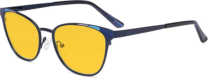 Eyekepper Blue Light Filter Glasses for Women- Butterfly Design Computer Eyegalsses with Transparent Blue Lens
