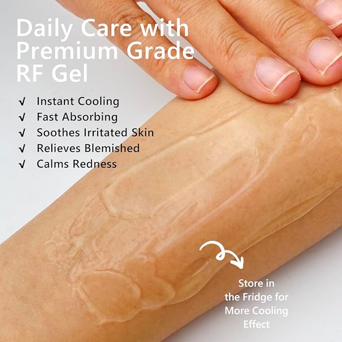 Radio Frequency Gel for Use with RF Facial Machine, Conductive Gel for Face Microcurrent, Use for Skin Soothing and Hydrating, 300g Tube (Pack of 2)